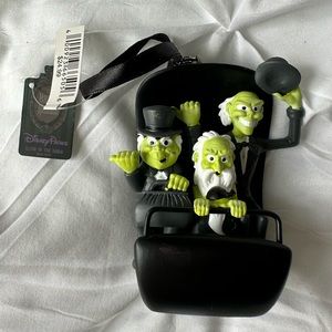 Disney Haunted Mansion Glow-in-the-Dark Ornament - Black and Lime Green